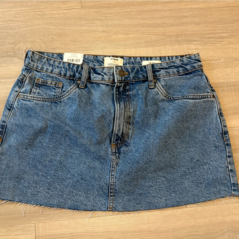 Cotton On Classic Blue Denim Skirt